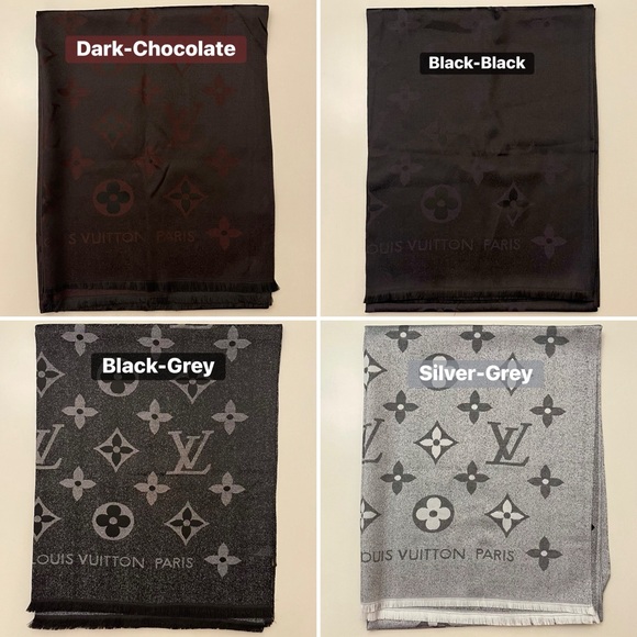 LV Monogram Cashmere Silk Blend Scarf - Picture 4 of 9